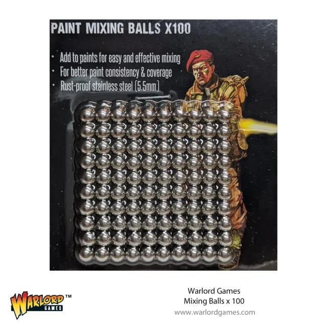Bolt Action Warlord Mixing Balls (100) billes mélangeuses inox