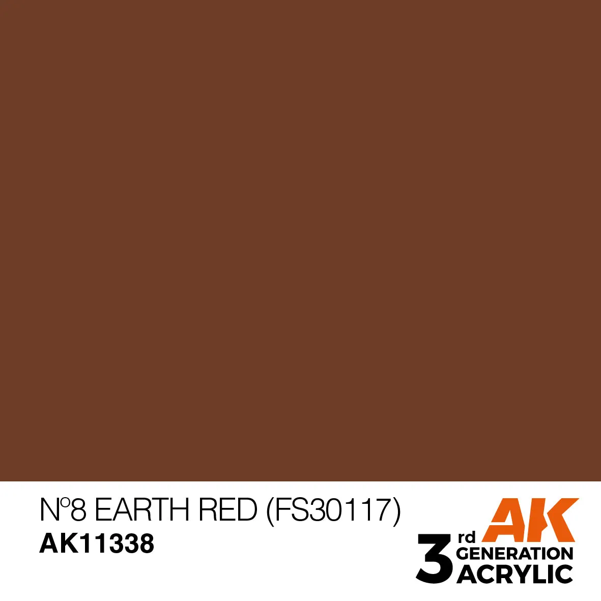 AK Interactive 3Gen Nº8 Earth Red peinture acrylique