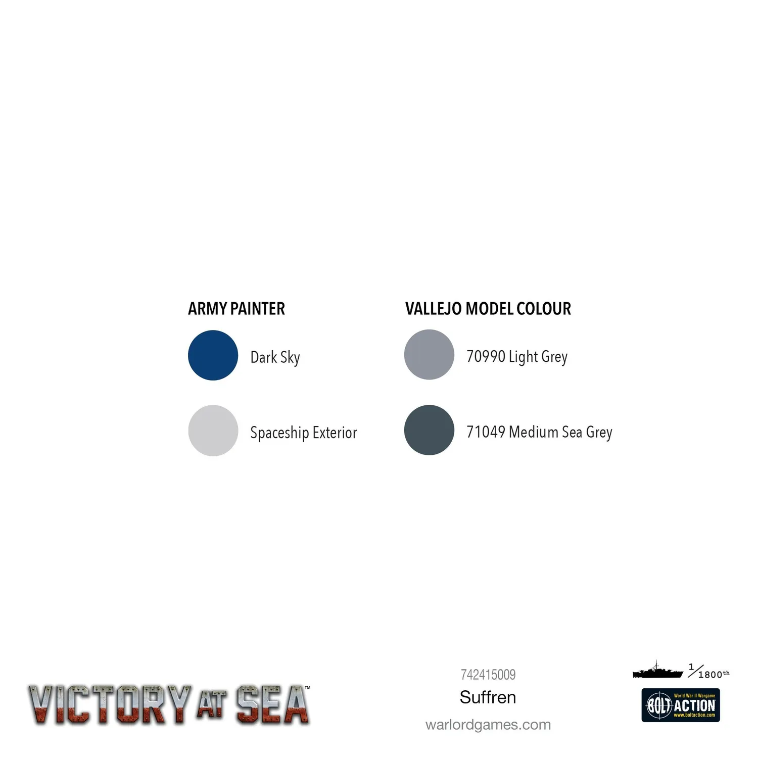 Bolt Action Victory at Sea Suffren croiseur 0321 métal