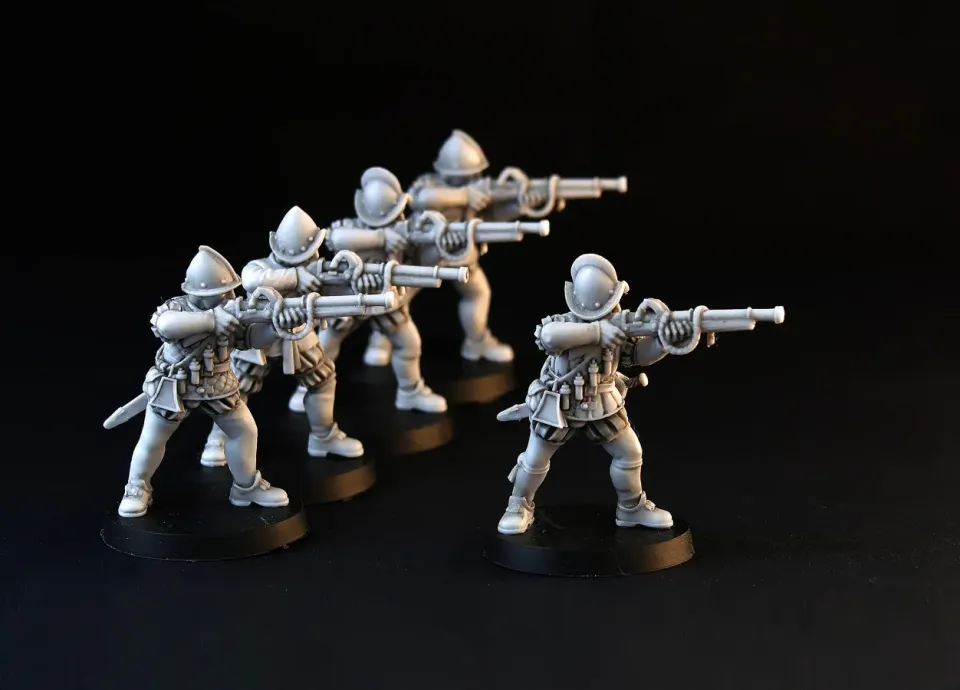 Brother Vinni Spanish Musketeers figurines résine 28mm x5