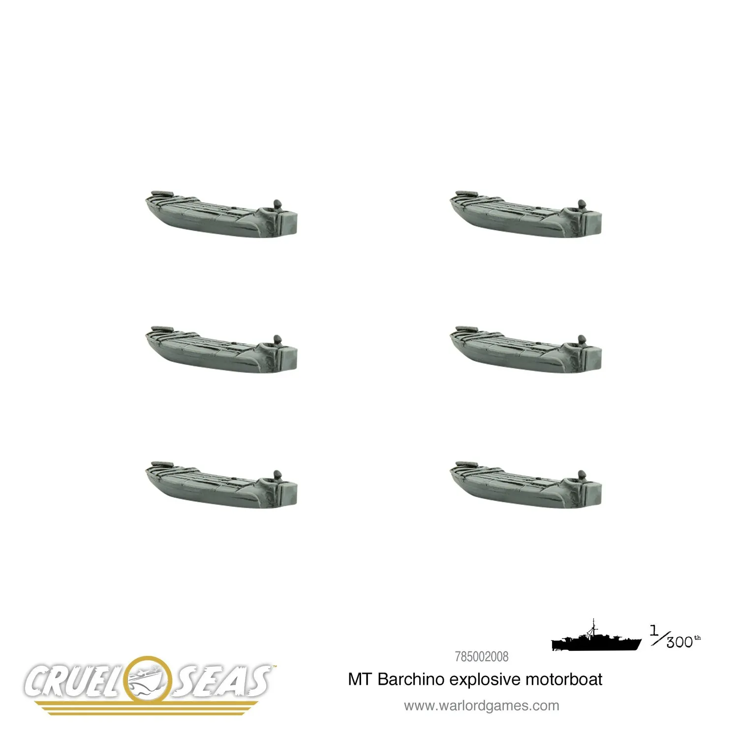 Bolt Action Cruel Seas MT Barchino bateau explosif métal