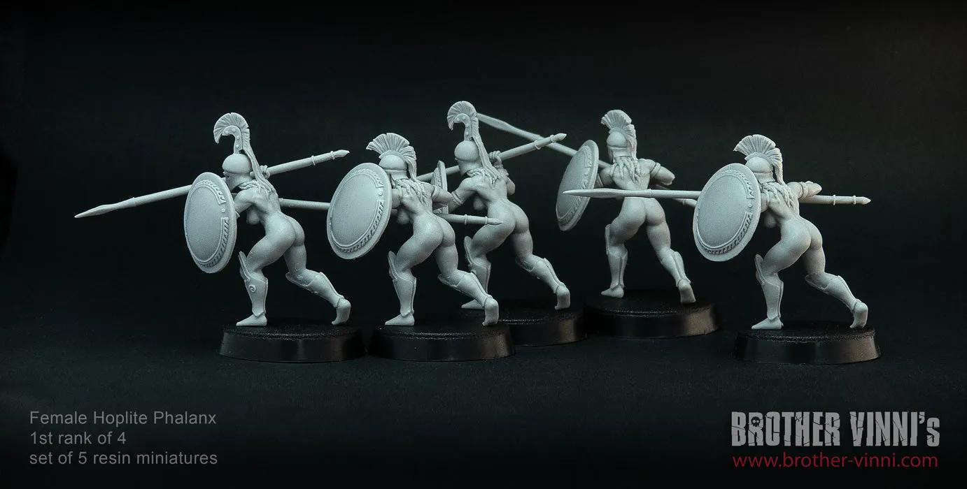Brother Vinni Female Hoplites 1/4 figurines résine 28mm lot de 5