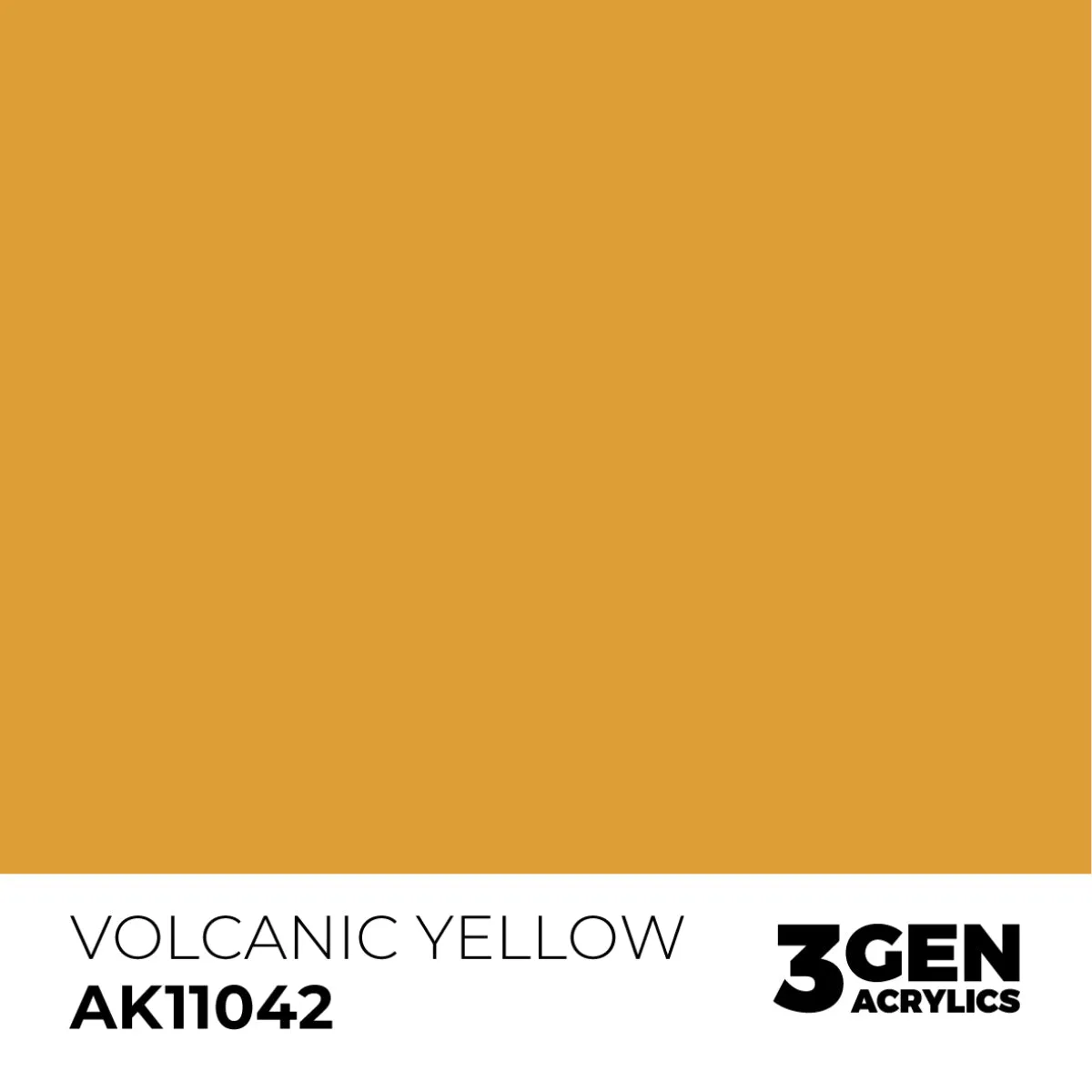 AK Interactive 3Gen Volcanic Yellow peinture jaune 17ml