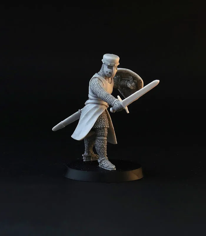 Brother Vinni XII Century Knights figurines résine 28mm x4 médiéval