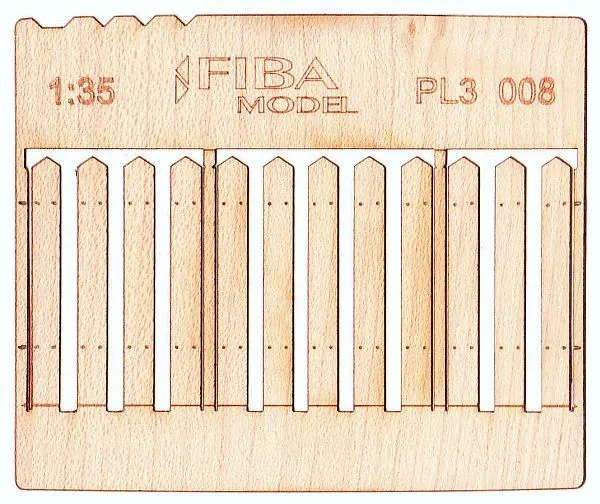 Albion Model Scene Stockade fence boards wider size planches de palissade 2 pièces