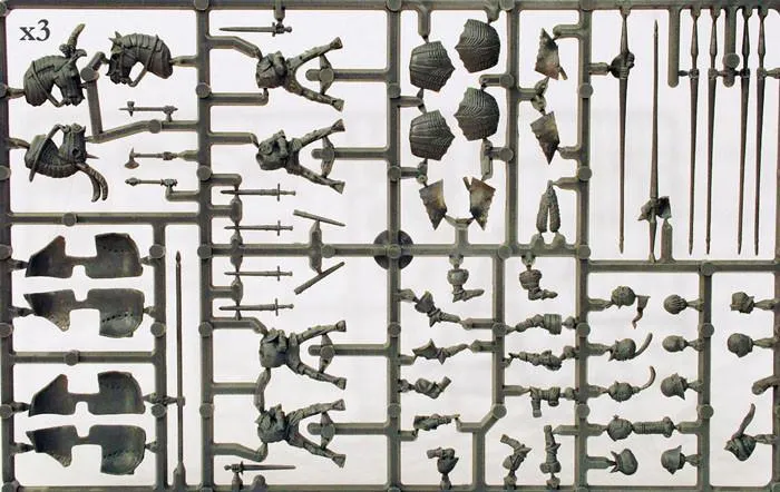 Bolt Action Wars of the Roses Mounted Men-at-Arms (1450-1500) figurines plastique 12