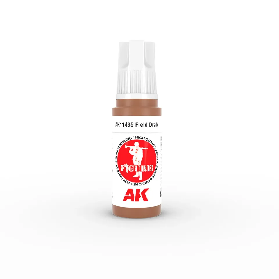 AK Interactive 3Gen Field Drab peinture 17ml marron