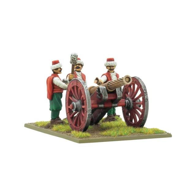 Pike & Shotte Canon Ottoman et servants figurine métal blister