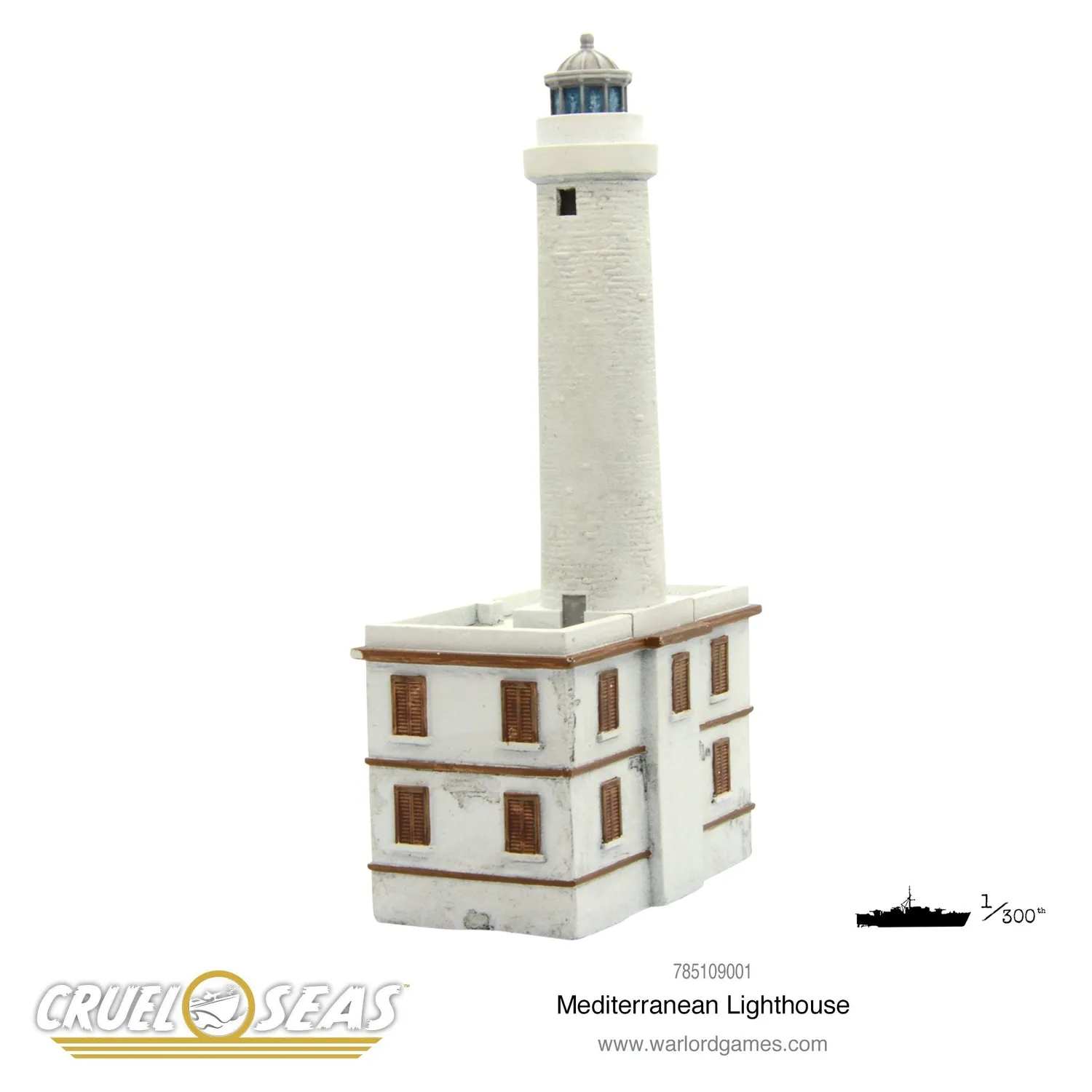 Bolt Action Mediterranean Lighthouse décor phare en résine pour jeu naval