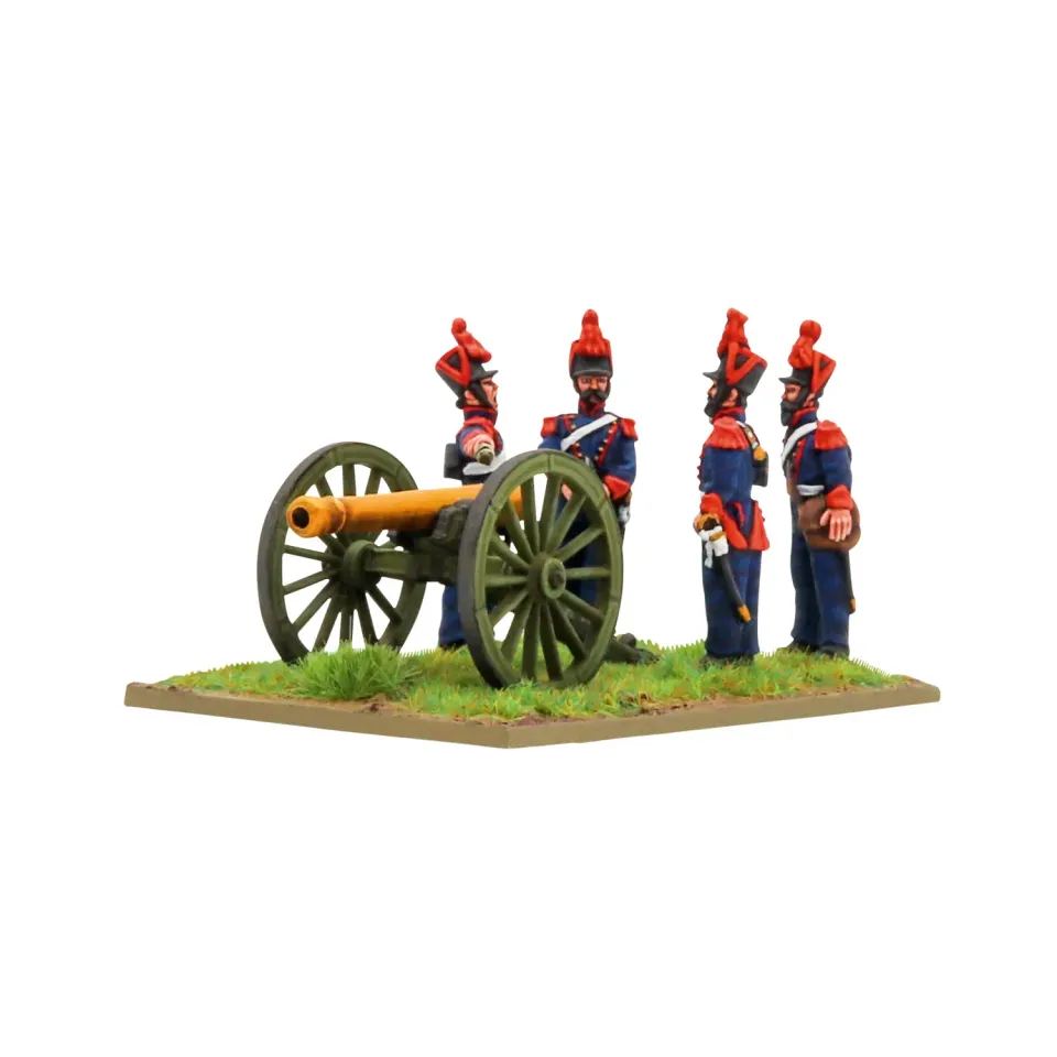 Black Powder Crimean War French Artillery blister métal