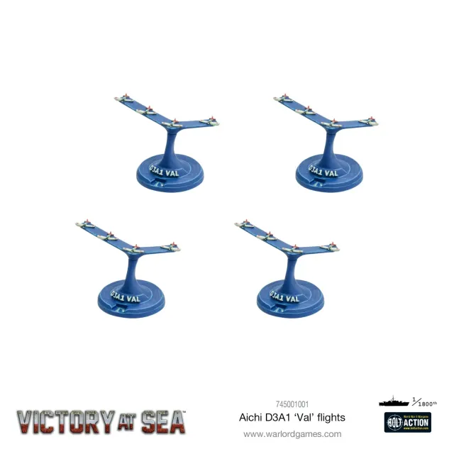 Bolt Action Victory at Sea Aichi D3A1 Val vols avions résine