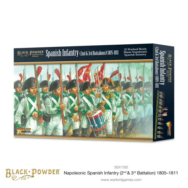 Bolt Action Black Powder Napoleonic Spanish Infantry 1805-1811 figurines