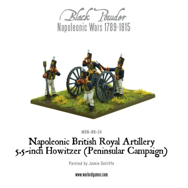 Bolt Action Black Powder Napoleonic British Royal Artillery 5.5-inch Howitzer obusier