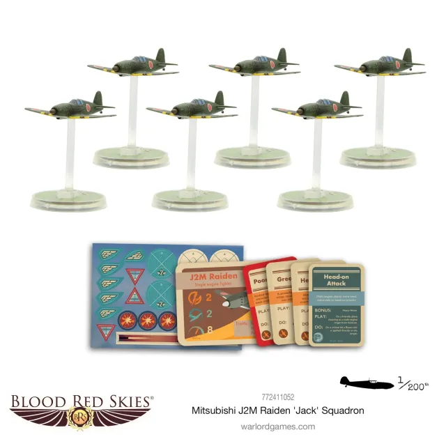 Warlord Blood Red Skies J2M Raiden Jack escadrille 6 avions