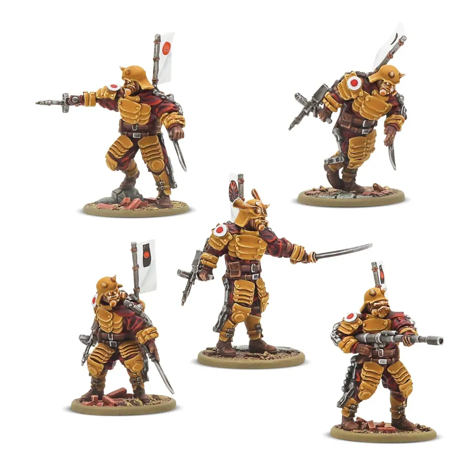 Bolt Action Konflikt '47 Assault-Frame Armoured Infantry Squad figurines