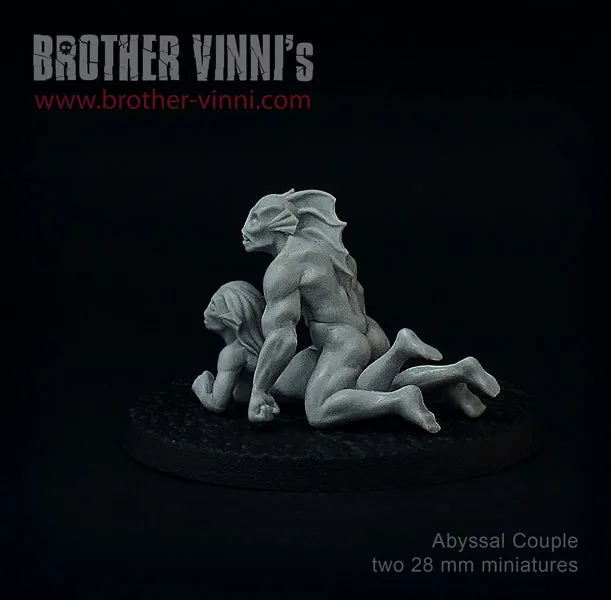 Brother Vinni Deep Ones femme poisson figurine résine 28mm x2
