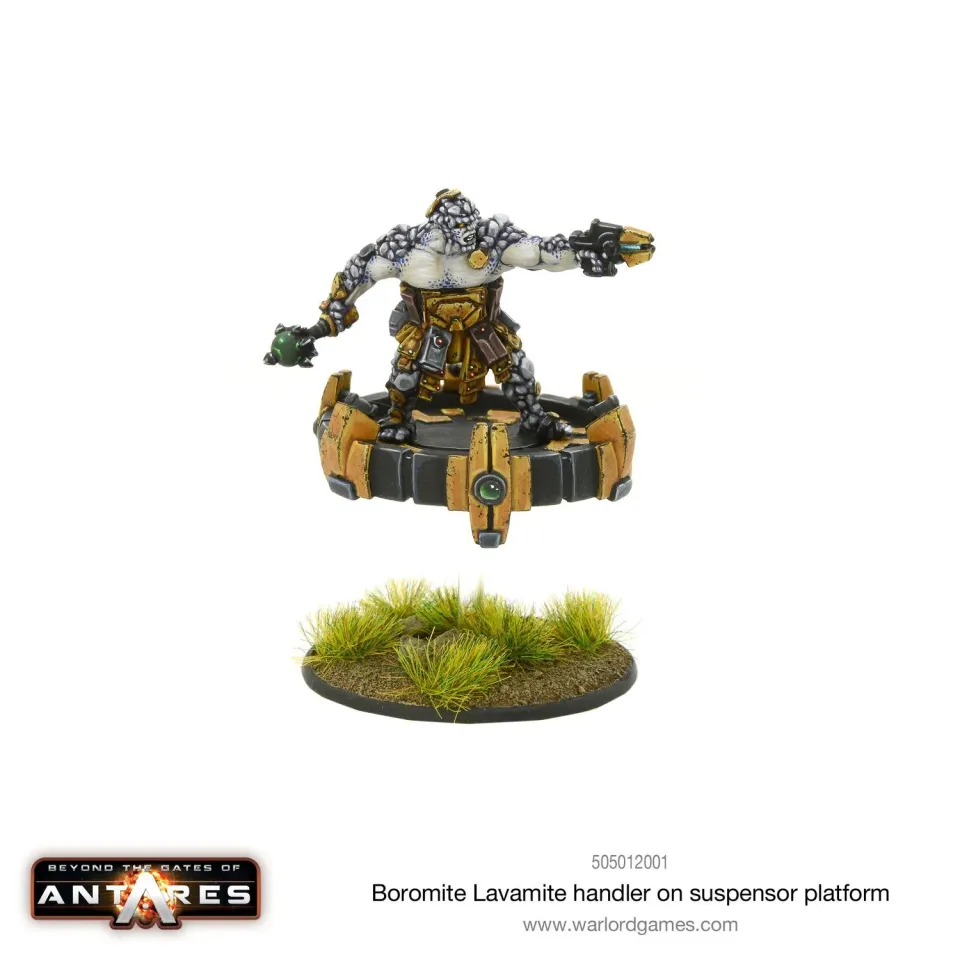Bolt Action Boromite Lavamite handler on suspensor platform figurine métal