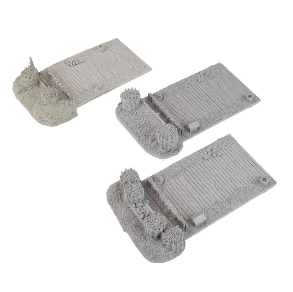 Bolt Action Wicker Work Defences and Gabions décor résine 6 pièces