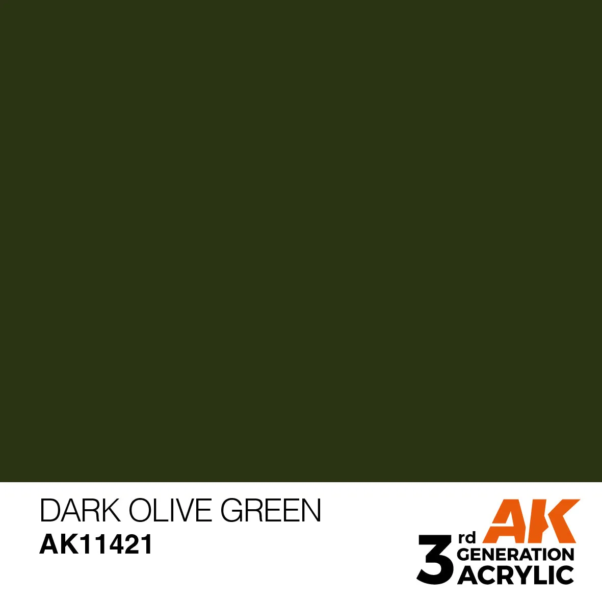 AK Interactive 3Gen Acrylic Dark Olive Green peinture 17 ml