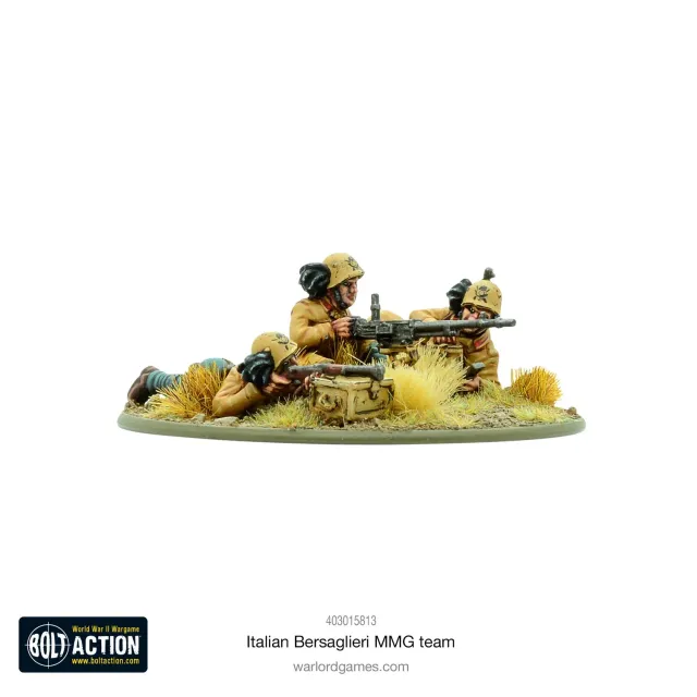 Bolt Action Italian Bersaglieri MMG team équipe MMG italienne métal