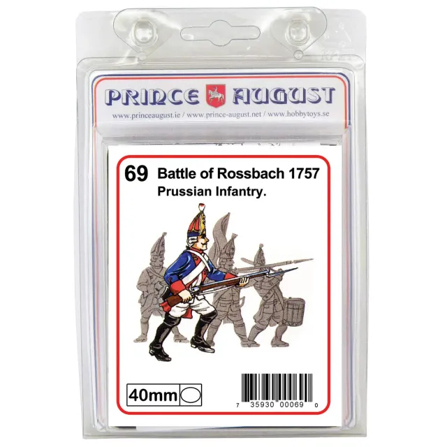 Prince August Rossbach Grenadier Prussien IV PA69 moule 40mm métal