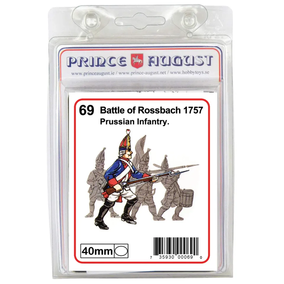 Prince August Rossbach Grenadier Prussien IV PA69 moule 40mm métal