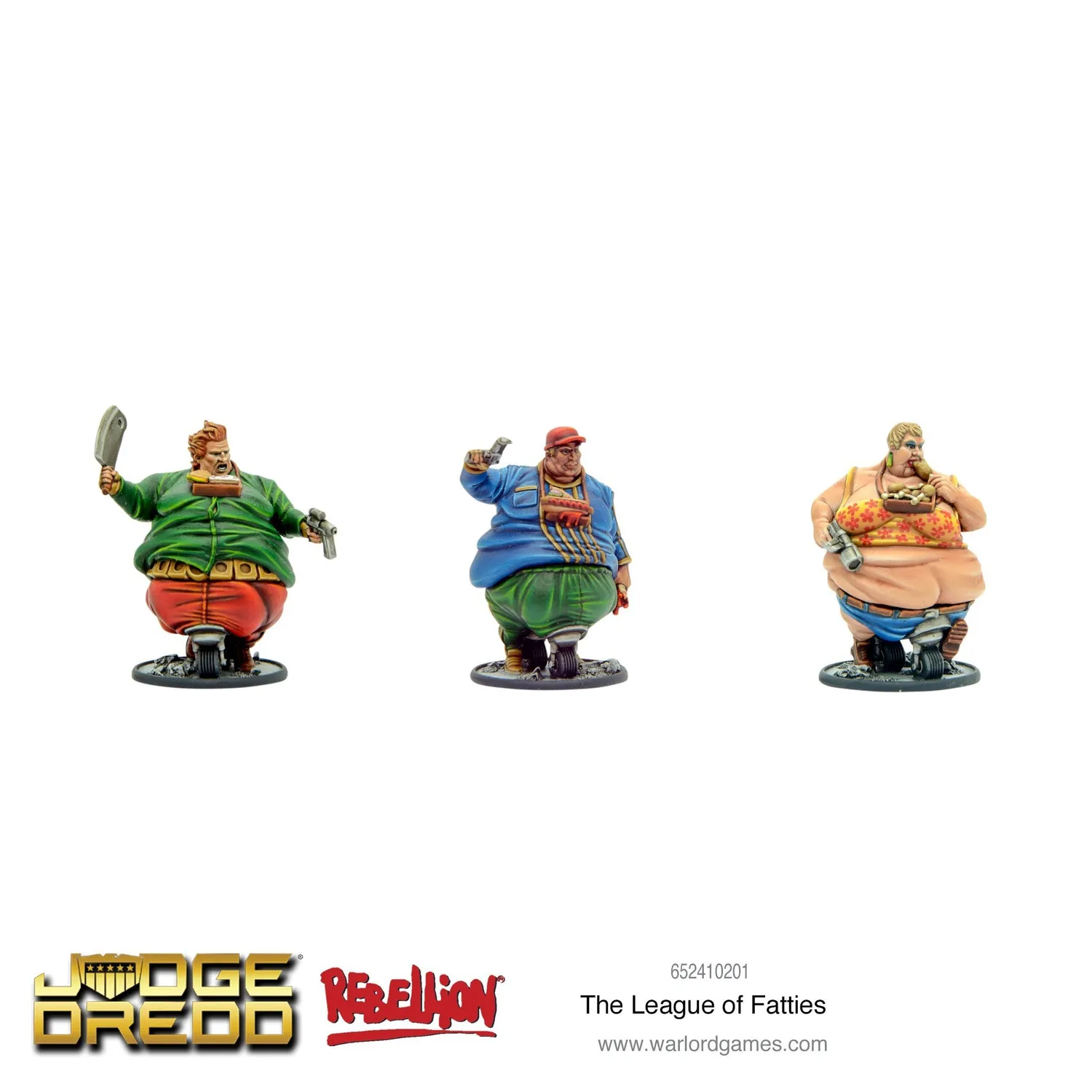 Bolt Action Judge Dredd The League of Fatties figurines résine