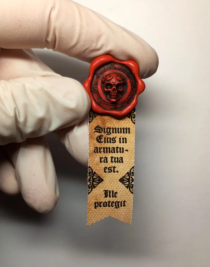 Brother Vinni Seal Holy Scull pin’s ruban type A crâne