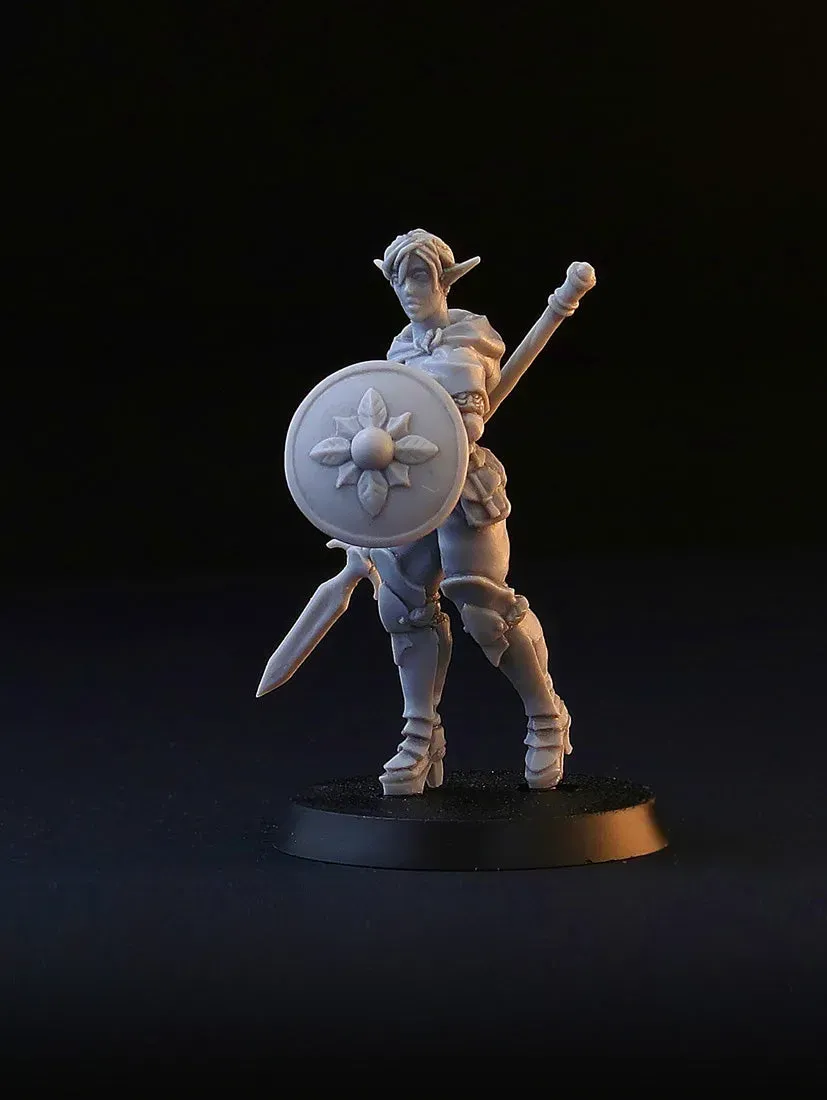 Brother Vinni Wood Elf figurine résine 28mm elfe forêt