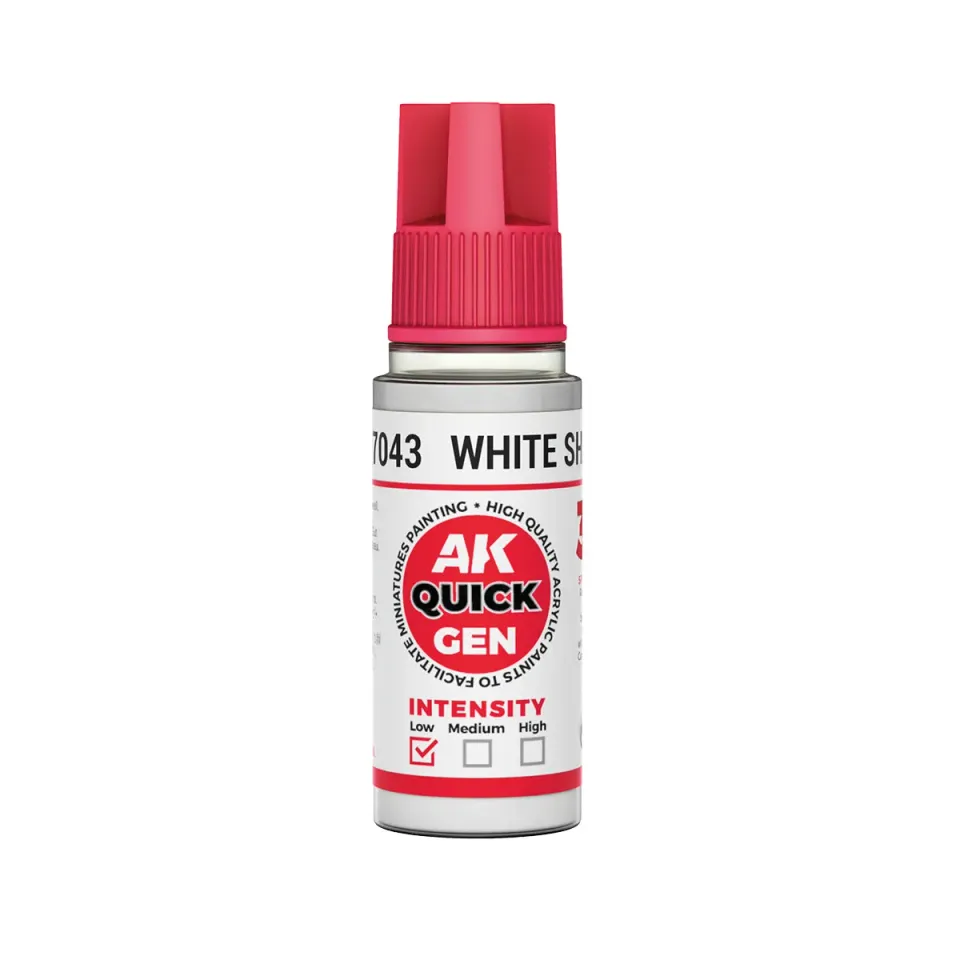 AK Interactive QuickGen White Shadow peinture 17ml blanc
