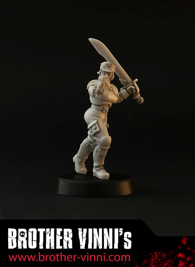 BROTHER VINNI Special Unit Female Guard Sergeant figurine 28-32 mm résine