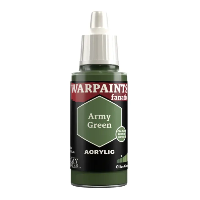 Warpaints Fanatic Army Green peinture acrylique 18 ml très couvrante