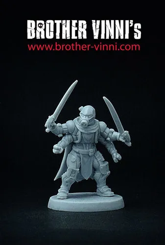 Brother Vinni Space Corsair figurine résine 28 mm non peinte