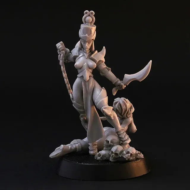 BROTHER VINNI Dungeon Queen figurine résine 28 mm non peinte