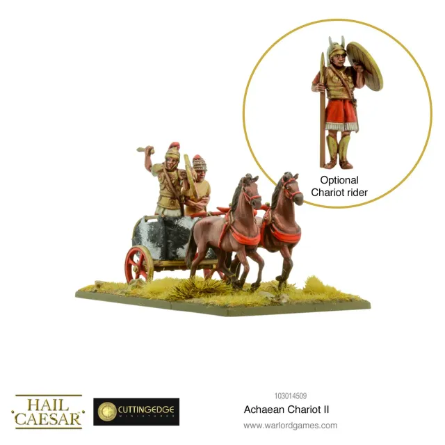 Bolt Action Hail Caesar Achaean Chariot II figurine char métal