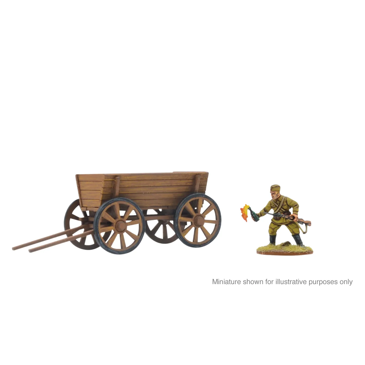 Bolt Action Village Cart charrette décor MDF 28mm