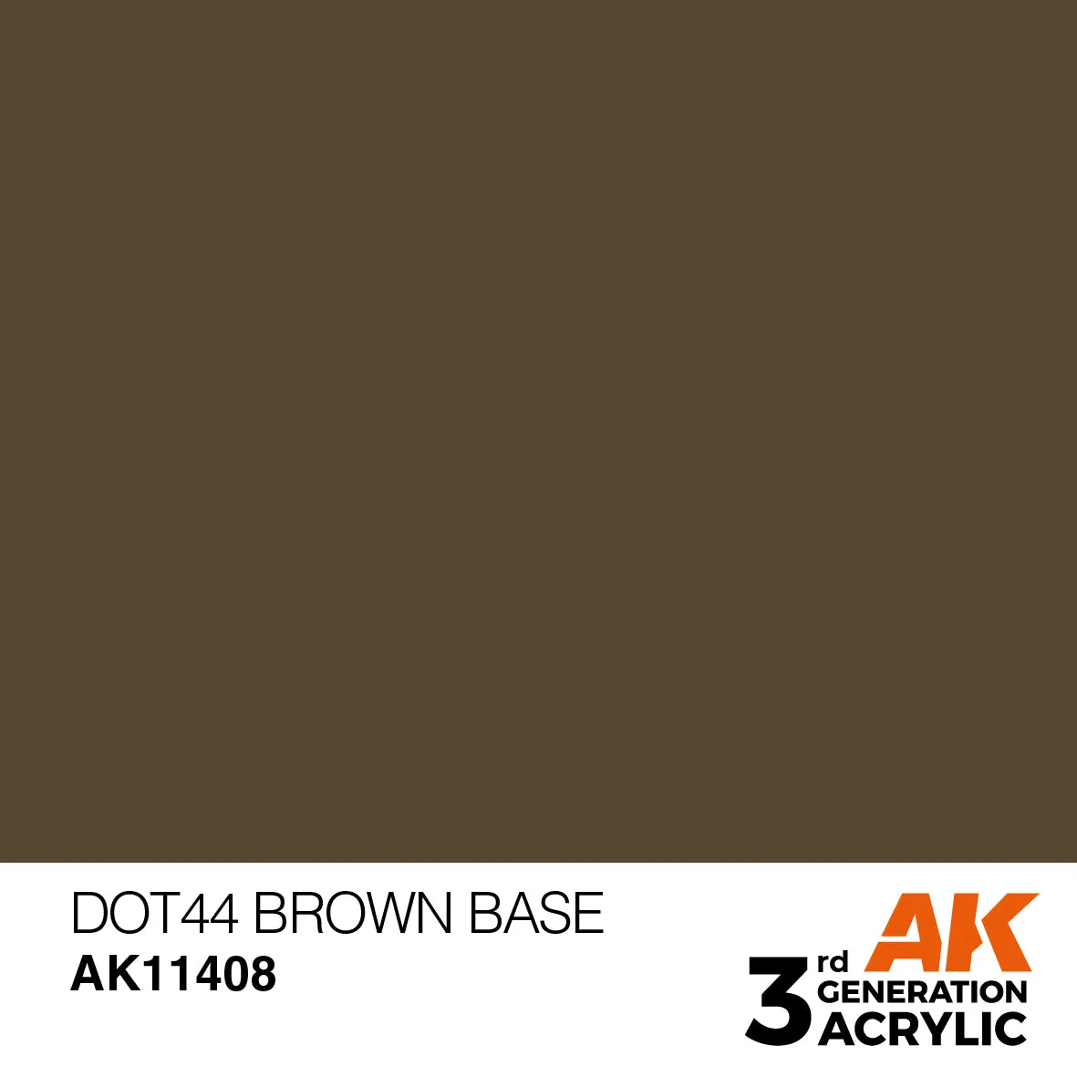 AK Interactive 3Gen Dot44 Brown Base peinture 17ml marron