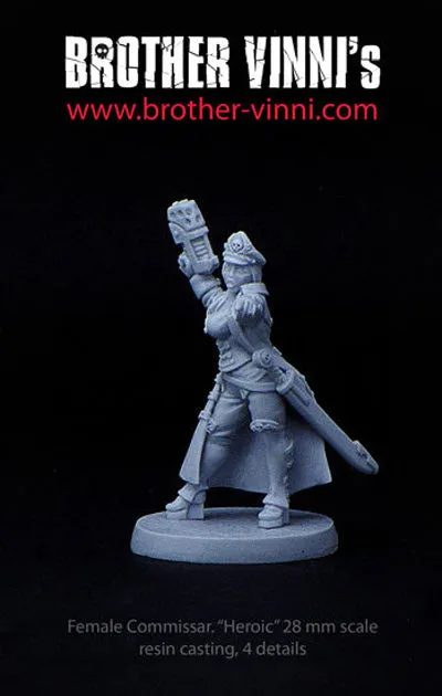 Brother Vinni Commissaire Impériale figurine résine 28mm