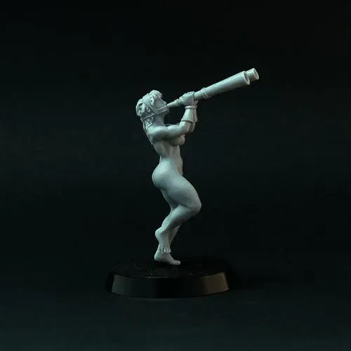 Brother Vinni Female Hoplite Musician figurine grecque 28 mm