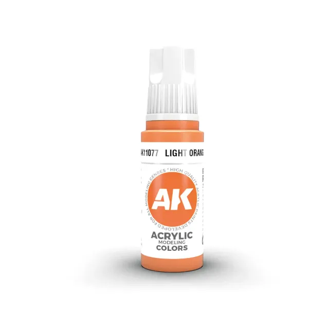 AK Interactive 3Gen Light Orange peinture 17ml orange vif