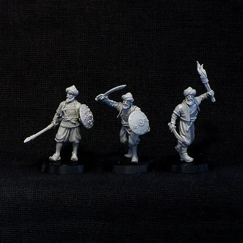 BROTHER VINNI Arabic Corsairs warriors 28 mm figurines résine 3 pièces