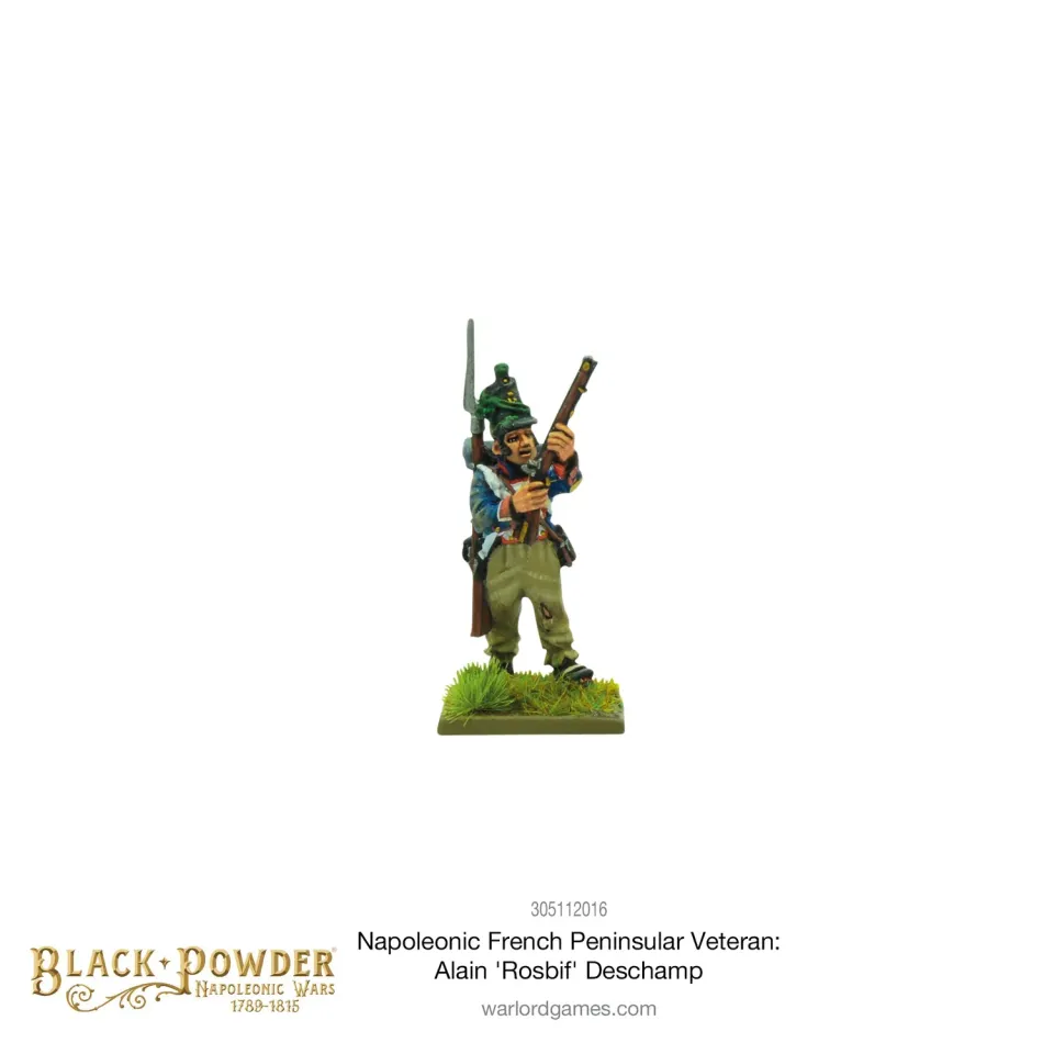 Black Powder Alain Rosbif Deschamp figurine résine vétéran