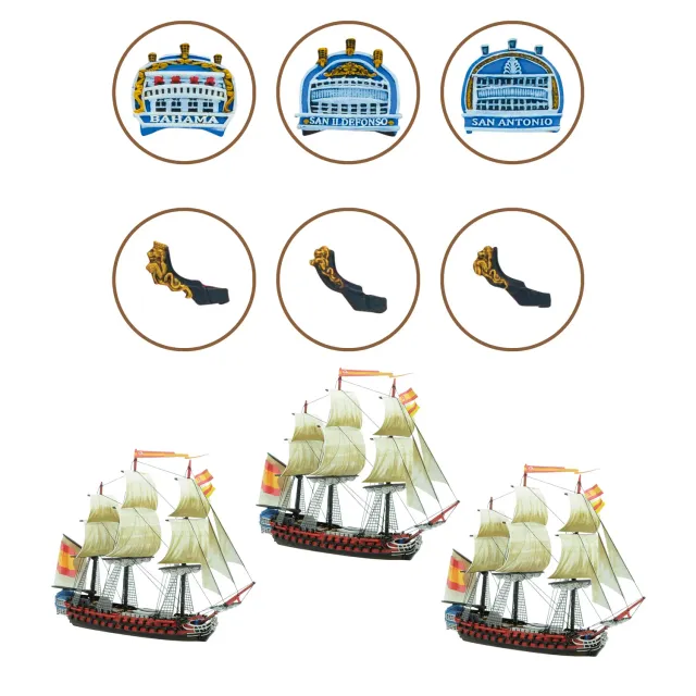 Bolt Action Black Seas Spanish 3rd Rates Named Ships Pack 3 navires