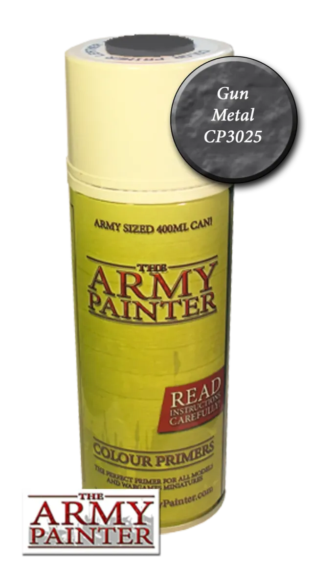The Army Painter Gun Metal bombe sous-couche métallique