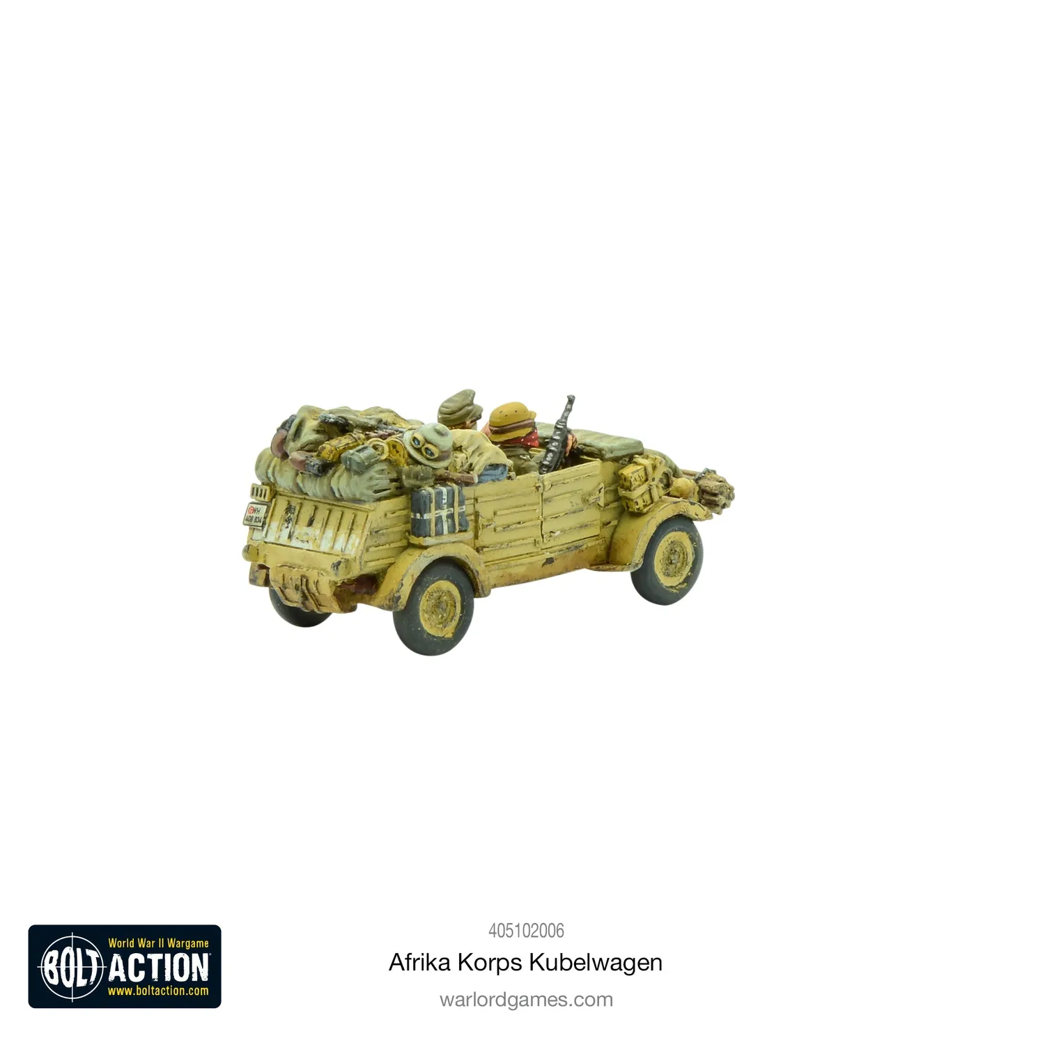 Bolt Action Afrika Korps Kubelwagen véhicule résine métal