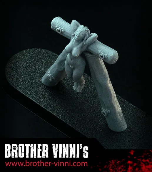 Brother Vinni Tied Slave Girl #24 figurine résine 28mm captive