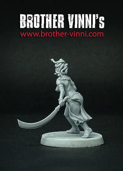 BROTHER VINNI Medusa figurine 28 mm 1 pièce en résine