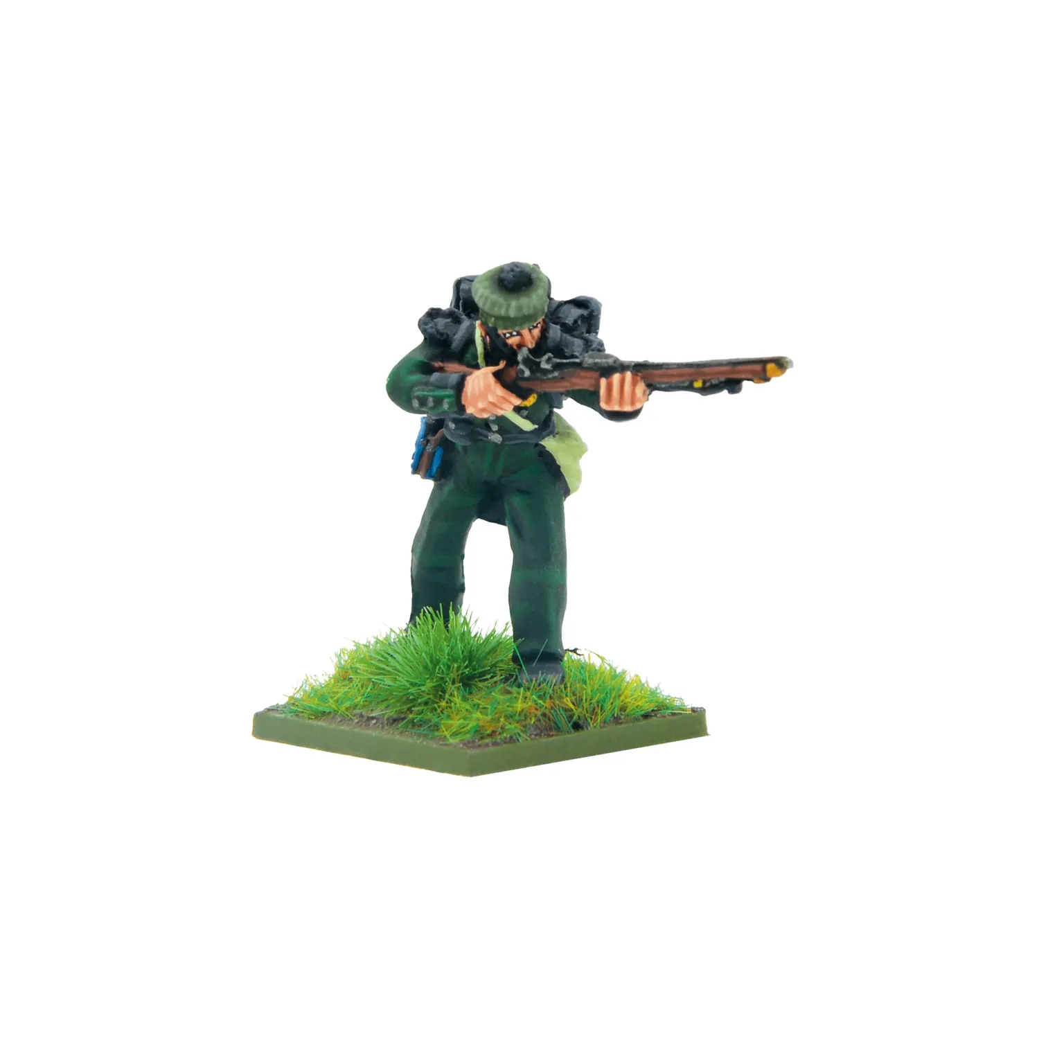 Black Powder Crimean War British Rifle Brigade in forage caps figurines métal