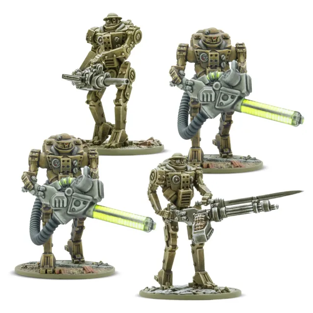 Bolt Action Konflikt'47 Mk II Heavy Automated Infantry figurines