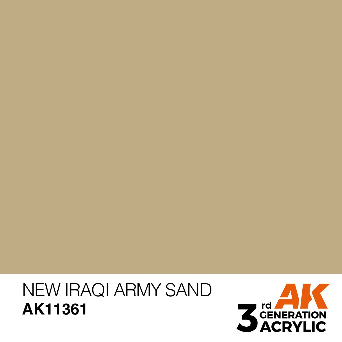 AK Interactive 3Gen peinture New Iraqi Army Sand 17ml